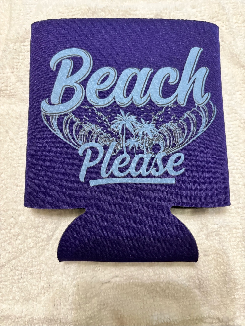 NEW Beach Please Purple Can Cooler